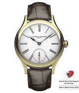 Packshot Classic Tourbillon white Enamel Grand Feu with GPHG 2010 best men's watch logo