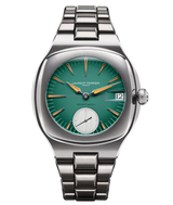 'Soldat' front of LAURENT FERRIER's new online-limited edition "Sport Auto 40" with green, purple and orange details inspired by the Porsche 935 Laurent raced with at the 24h of Le Mans.