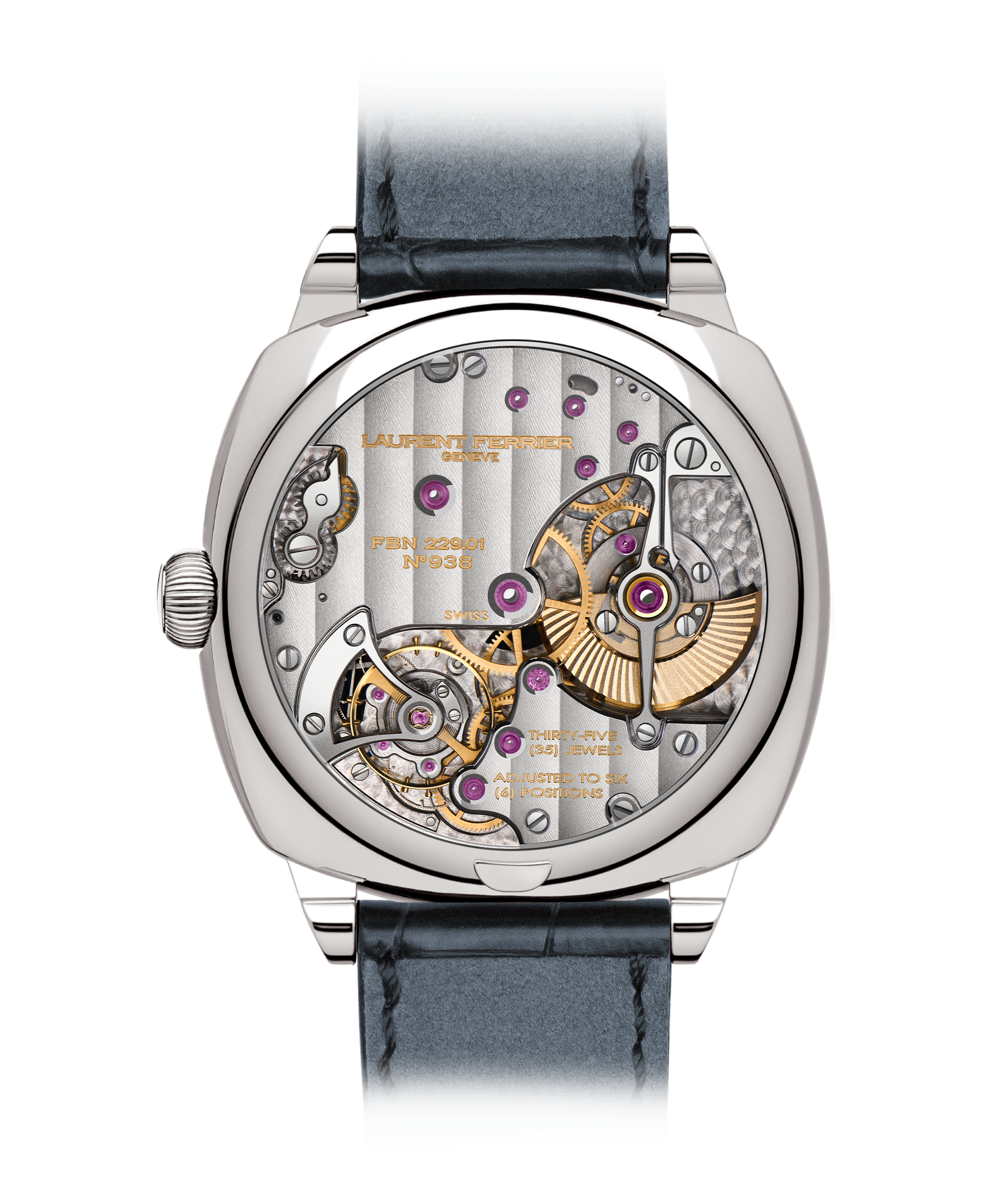 Square Micro-Rotor caseback and movement
