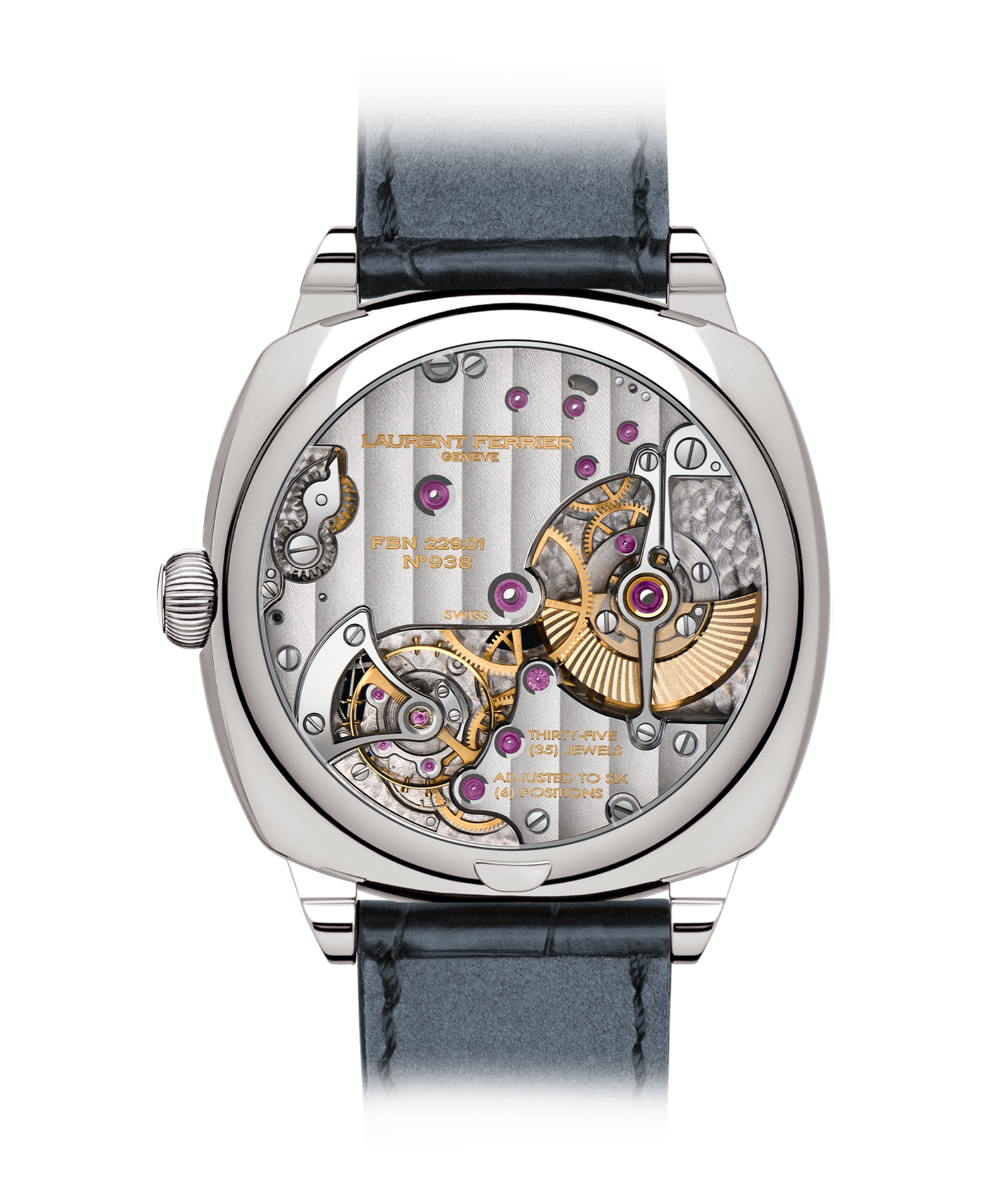 Square Micro-Rotor – Blue Dial | Laurent Ferrier